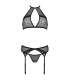 PASSION SATARA SET EROTIC LINE NEGRO S M