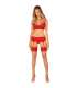 OBSESSIVE INGRIDIA SET TRES PIEZAS ROJO XS S