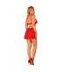 OBSESSIVE BABYDOLL Y TANGA LUVAE ROJO S M