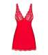 OBSESSIVE BABYDOLL Y TANGA LUVAE ROJO S M