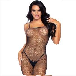 LEG AVENUE BODYSTOCKING RED CON ABERTURA