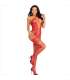 LEG AVENUE BODYSTOCKING CUELLO HALTER RED CORAZONES ROJO