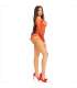 LEG AVENUE BODY CROTCHLESS CON BRILLO ROJO