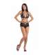 LIVCO CORSETTI FASHION DREZNA LC 90733 SUJETADOR PANTY NEGRO