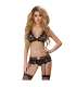 LIVCO CORSETTI FASHION BELITA LC 90231 SUJETADOR PANTY LIGUERO NEGRO S M