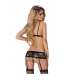 LIVCO CORSETTI FASHION BELITA LC 90231 SUJETADOR PANTY LIGUERO NEGRO S M