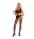 LIVCO CORSETTI FASHION HARDOMIN LC 17346 BODYSTOCKING CROTCHLESS NEGRO TALLA uNICA