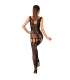 LIVCO CORSETTI FASHION AMBROISE LC 17352 BODYSTOCKING CROTCHLESS NEGRO TALLA uNICA