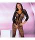 LIVCO CORSETTI FASHION CORDILL LC 17357 BODYSTOCKING CROTCHLESS NEGRO TALLA uNICA