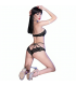 CHILIROSE CR 4428 SUJETADOR PANTIES NEGRO S M