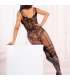 LIVCO CORSETTI FASHION REHANNA LC17370 BODYSTOCKING CROTCHLESS NEGRO TALLA uNICA