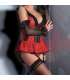 LIVCO CORSETTI FASHION RED ROSE LC 90130 CORSET PANTY ROJO S M