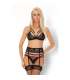 LIVCO CORSETTI FASHION SNEHANA LC 90443 SUJETADOR LIGUERO PANTY NEGRO S M