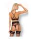 LIVCO CORSETTI FASHION SNEHANA LC 90443 SUJETADOR LIGUERO PANTY NEGRO S M