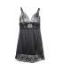 SUBBLIME BABYDOLL CON ESTAMPADO FLORAL PECHO NEGRO S M