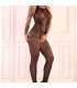 LIVCO CORSETTI FASHION MAERI LC 17341 BODYSTOCKING CROTCHLESS NEGRO TALLA uNICA