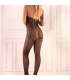 LIVCO CORSETTI FASHION MAERI LC 17341 BODYSTOCKING CROTCHLESS NEGRO TALLA uNICA