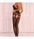 LIVCO CORSETTI FASHION IMELAM LC 17345 BODYSTOCKING CROTCHLESS NEGRO TALLA uNICA