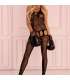 LIVCO CORSETTI FASHION IMELAM LC 17345 BODYSTOCKING CROTCHLESS NEGRO TALLA uNICA