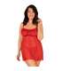 OBSESSIVE BLOSSMINA CHEMISE Y TANGA 6XL 7XL