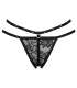 LIVCO CORSETTI FASHION NOMADE TANGA CROTCHLESS NEGRO