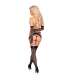 LIVCO CORSETTI FASHION NEMALIA SET LIGUERO MEDIAS GUANTES NEGRO