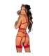 LIVCO CORSETTI FASHION THIARA LC 20213 SET BODY MEDIAS ROJA S M