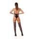 LIVCO CORSETTI FASHION FLAMMEN LC 17355 SET BODY MEDIAS NEGRO TALLA uNICA