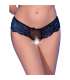 CHILIROSE CR 4712 PANTIES CROTCHLESS NEGRO AZUL S