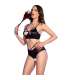 CHILIROSE CR 4703 SET DOS PIEZAS CROTCHLESS NEGRO S