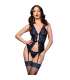 CHILIROSE CR 4710 SET CORSET NEGRO AZUL S