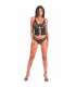 LIVCO CORSETTI FASHION CINEX ATLANTIN LC 90704 SET TRES PIEZAS NEGRO S M