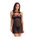 LIVCO CORSETTI FASHION KROLINA LC 90734 CHEMISE TANGA NEGRO S M