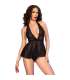 CHILIROSE CR 4720 BABYDOLL TANGA NEGRO M