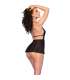 CHILIROSE CR 4720 BABYDOLL TANGA NEGRO M