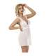 SUBBLIME BABYDOLL ESCOTE EN V DE ENCAJE BLANCO S M