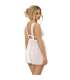 SUBBLIME BABYDOLL ESCOTE EN V DE ENCAJE BLANCO S M