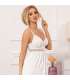 SUBBLIME BABYDOLL ESCOTE V DETALLE LAZOS BLANCO S M