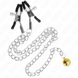 KINK PINZAS PARA PEZONES CON CAMPANA DORADO Y CADENA 30 CM