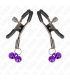 KINK PINZAS PARA PEZONES CON DOBLE CAMPANILLA VIOLETA 6 CM