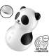 SATISFYER POCKET PANDA ESTIMULADOR VIBRADOR BLANCO Y NEGRO