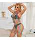 SUBBLIME 952341 BODYSTOCKING DE REJILLA ARCOIRIS TALLA aNICA